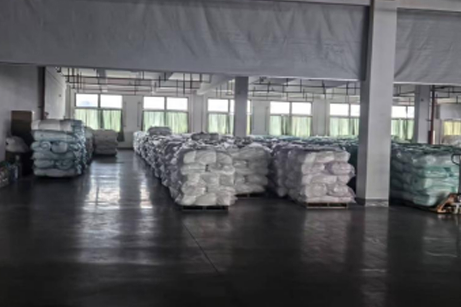 Grå stofproduktion færdigt produktområde