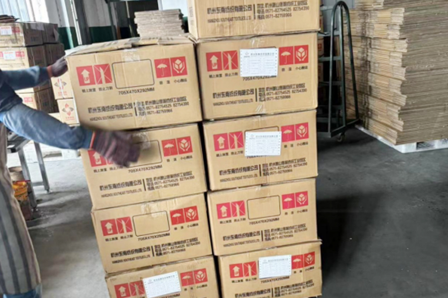 DTY produktions-emballage område