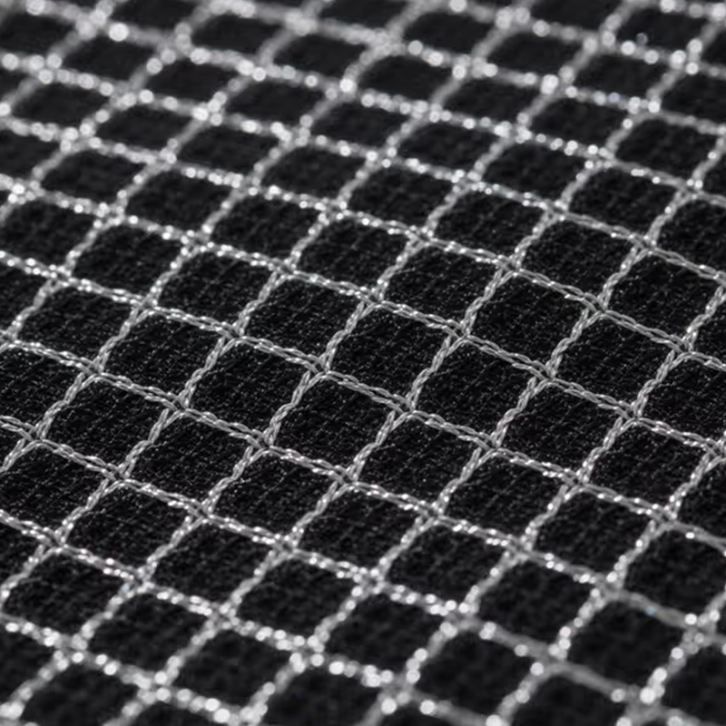 Åndbart polyestergarn silke Birdseye stof